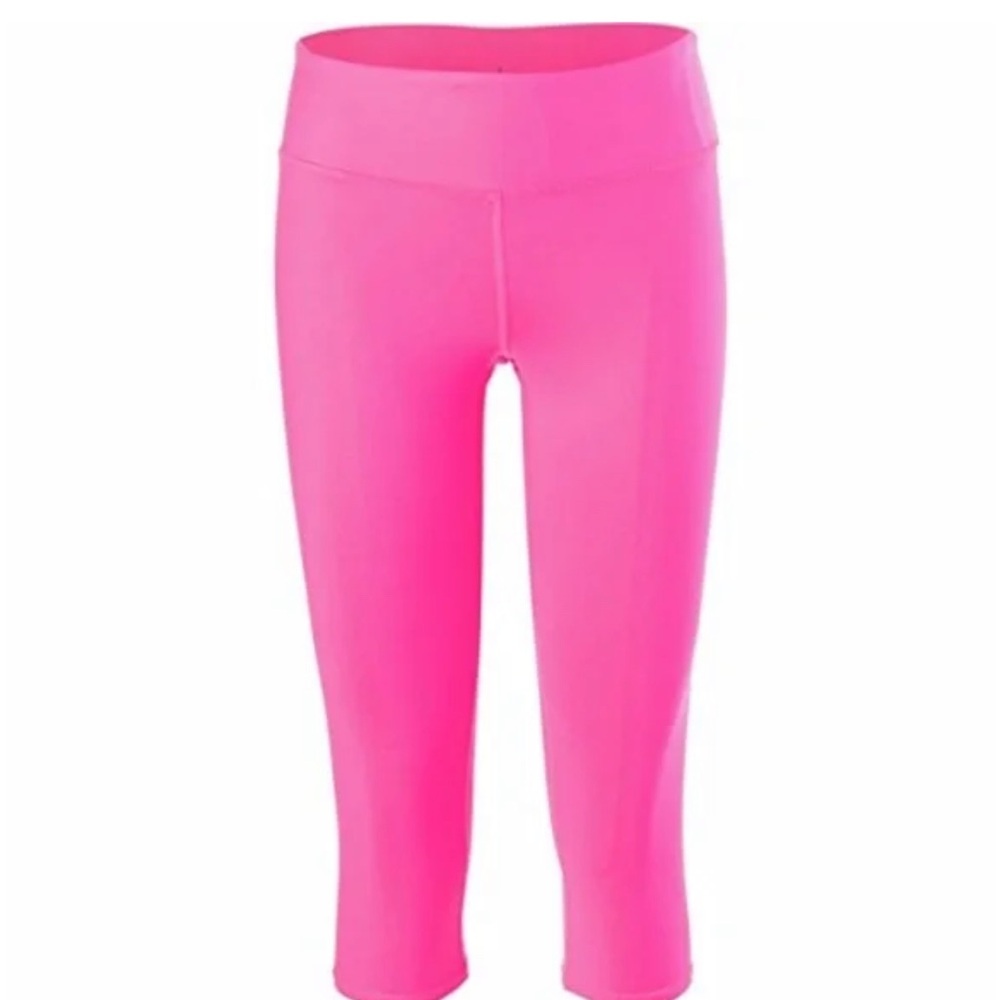 ALO Yoga High-Waist Airbrush Capri in Neon Pink - Picture 8 of 8